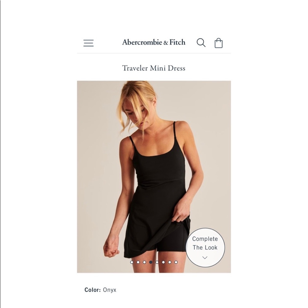 Abercrombie & Fitch Mini Travel Dress Medium Black